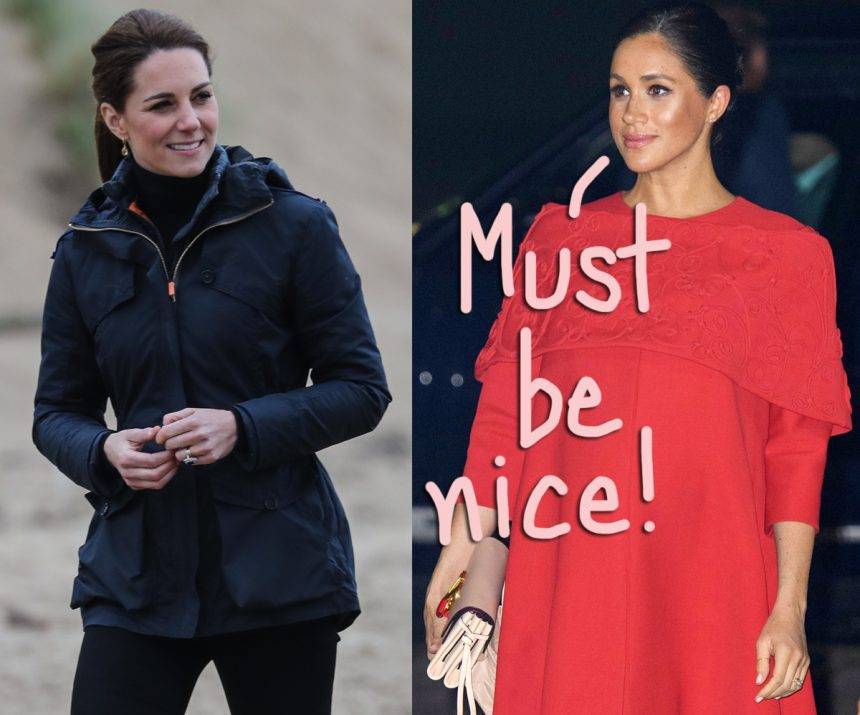 Meghan Markle - prince Harry - Kate Middleton - Meghan Markle Annoyed At Kensington Palace For Supporting Kate Middleton In Article Dispute! - perezhilton.com - Britain - county Prince William