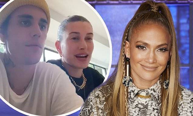 Jennifer Lopez - Justin Bieber - Hailey Bieber - Shay Mitchell - Jennifer Lopez, Hailey, and Justin Bieber lead stars reminding people to vote in eight US states - dailymail.co.uk - Usa - area District Of Columbia