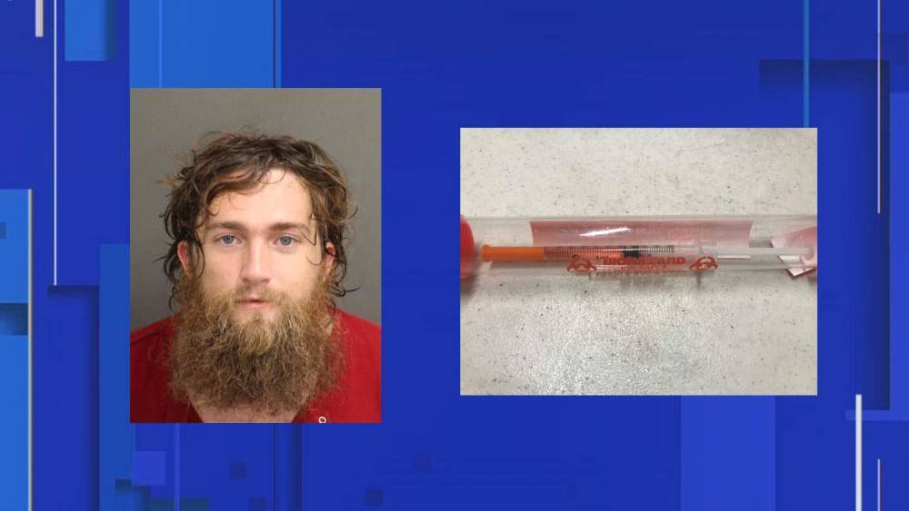Man accused of trying to stab officers with exposed syringe at Orlando protest - clickorlando.com - city Orlando - county Keith - county Moore - county Ramsey