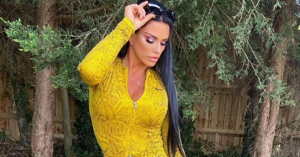 Katie Price - Katie Price parades jaw-dropping figure in skintight catsuit for racy lockdown snap - dailystar.co.uk