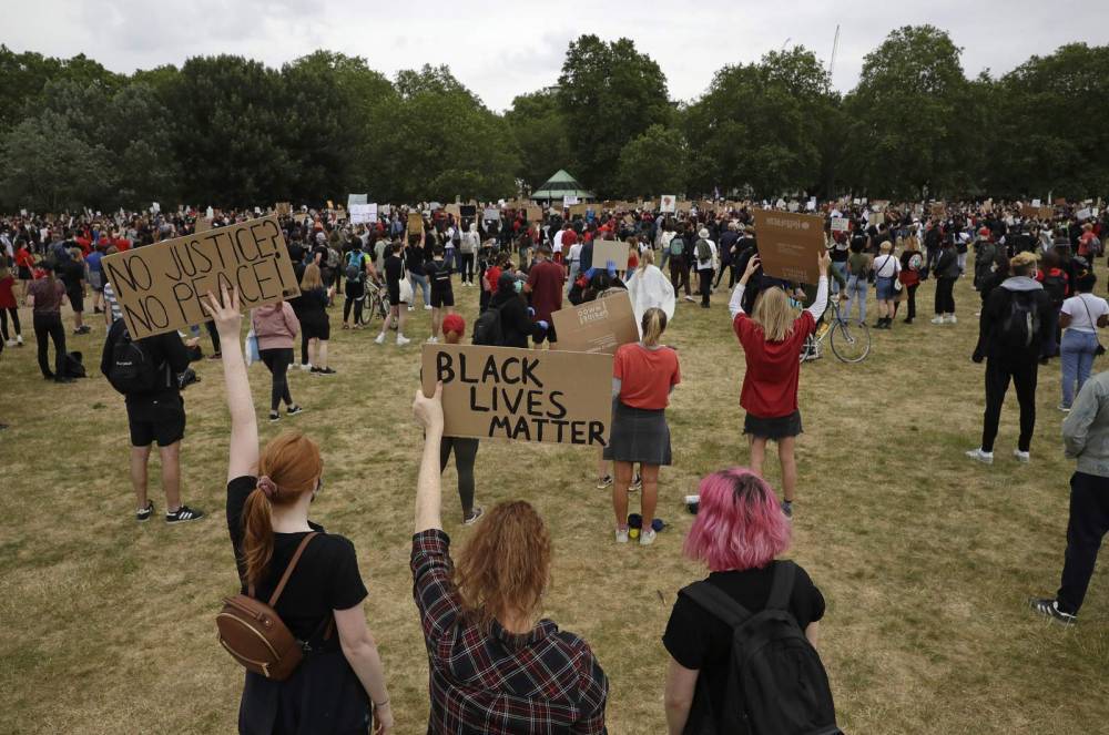 Thousands gather in London to protest racial injustice - clickorlando.com - Usa - city London - county George - city Paris - South Africa - Iceland - county Floyd - city Minneapolis, county Floyd