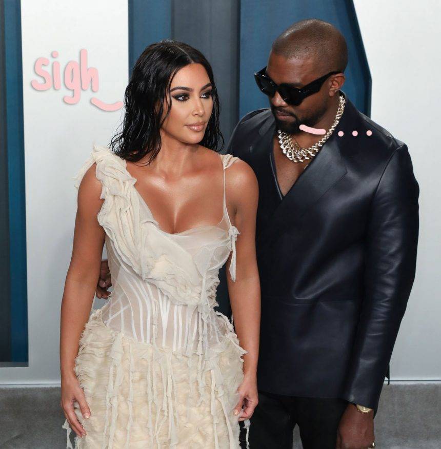 Kim Kardashian - Kim Kardashian & Kanye West Are Still ‘On Different Pages’ During Quarantine! - perezhilton.com