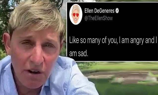 George W.Bush - George Floyd - Ellen DeGeneres is receiving backlash for a since-deleted tweet using the term 'people of color' - dailymail.co.uk