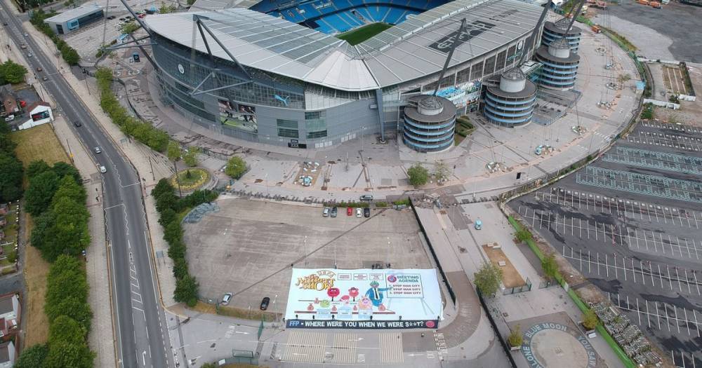Man City fan group unveils anti-UEFA banner as club prepares to appeal Champions League ban - manchestereveningnews.co.uk - city Manchester - city Man