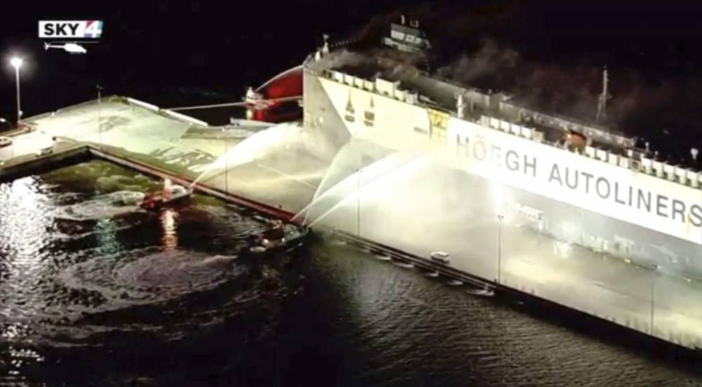 9 firefighters hospitalized in Florida after ship explosion - clickorlando.com - state Florida - Norway - city Jacksonville, state Florida