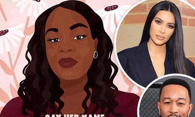 John Legend - Kim Kardashian - Breonna Taylor - 'Say her name': John Legend honors Breonna Taylor on what would have been her 27th birthday - dailymail.co.uk