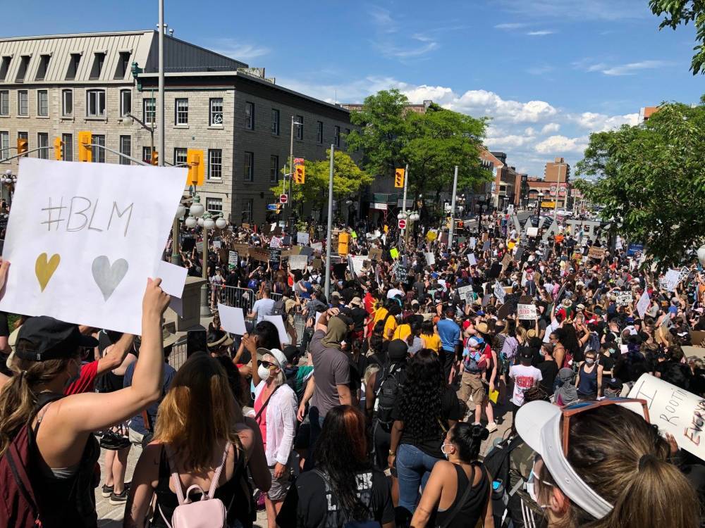 Justin Trudeau - Trudeau Joins Anti-Racism March In Ottawa - etcanada.com - Usa - Canada - city Ottawa - county Hill