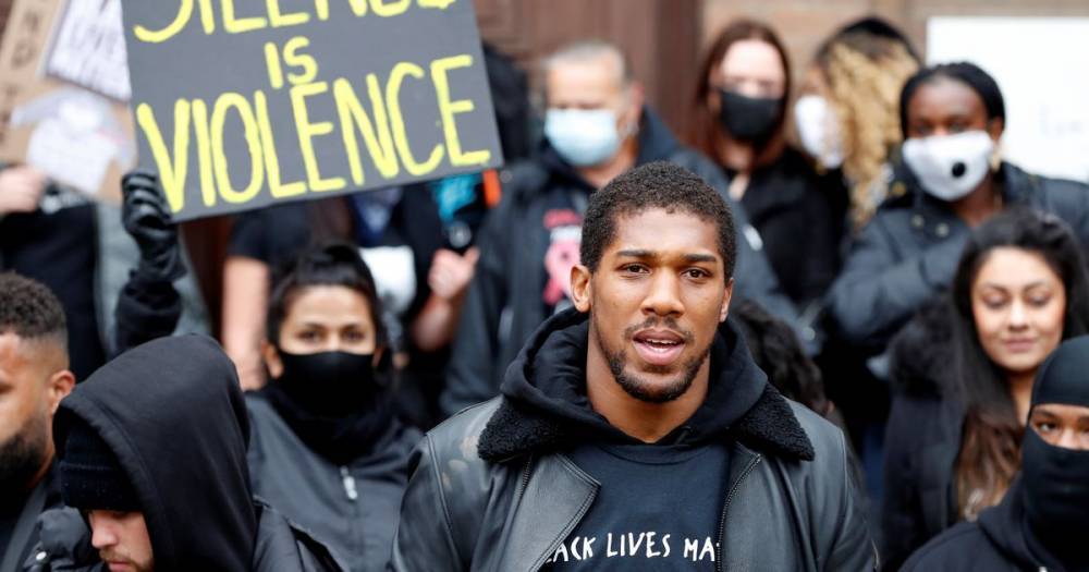 Anthony Joshua - George Floyd - Anthony Joshua attends Black Lives Matter march in his hometown over George Floyd's death - mirror.co.uk - Usa - county George - county Floyd - city Minneapolis, county Floyd