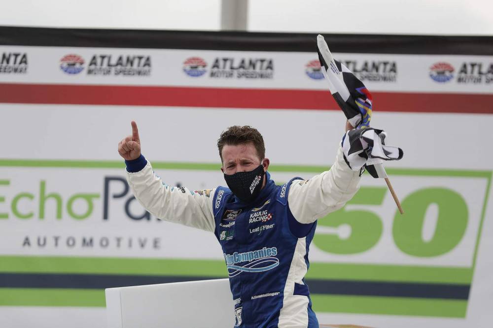 Noah Gragson - Oval master: Allmendinger wins on NASCAR oval for 1st time - clickorlando.com - city Atlanta - state Georgia - county Hampton