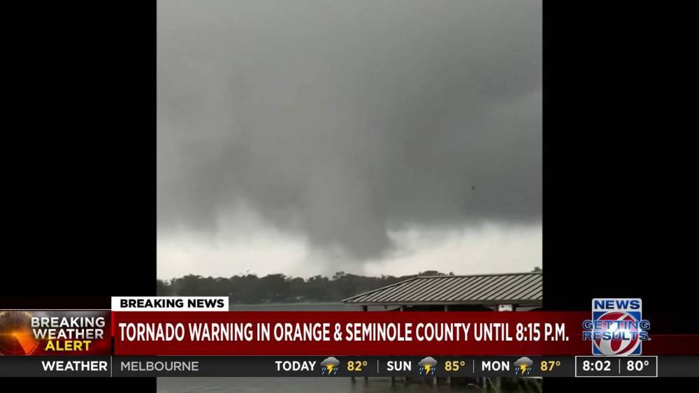 Possible tornado spotted in Orange County - clickorlando.com - Usa - state Florida - county Orange - county Lake - city Orlando - county Cross - county Conway