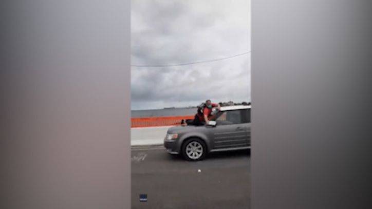 George Floyd - Derek Chauvin - Man seen clinging to hood of moving car during Pensacola demonstrations - fox29.com - Iran - Britain - France - Australia - county Polk - Syria - county Floyd