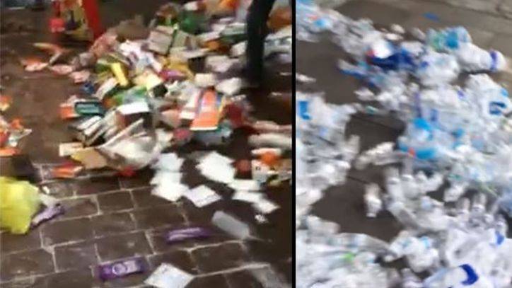 George Floyd - Video shows supplies littering sidewalk after NC police destroy volunteer medic tent during protest - fox29.com - state North Carolina - city Minneapolis