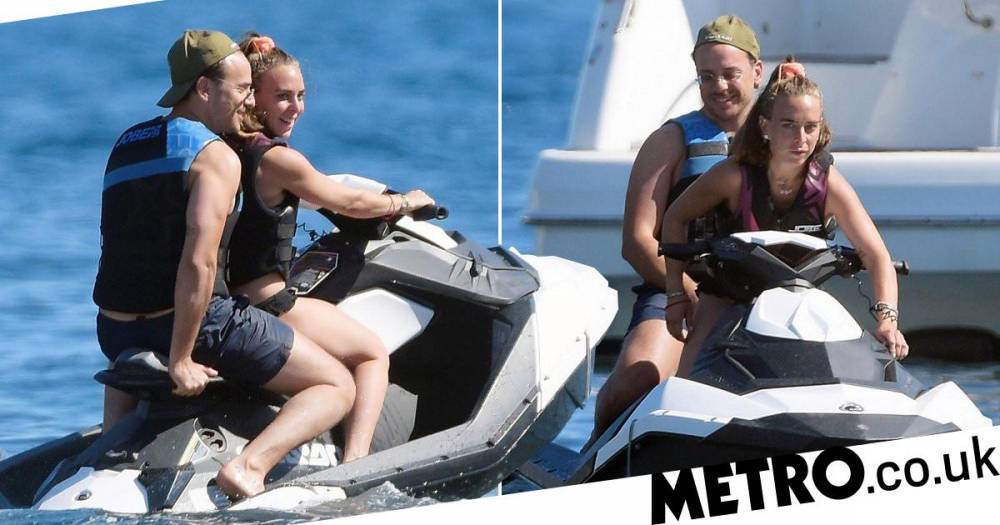 Chloe Green gets cosy with mystery man on jet-ski in South of France following Jeremy Meeks split - metro.co.uk - France
