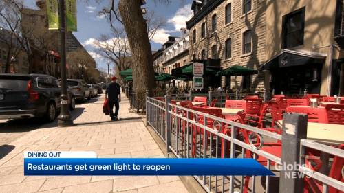 Raquel Fletcher - Quebec restaurants given green light to re-open dining rooms - globalnews.ca