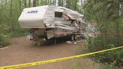 Sarah Komadina - 4 kids, 2 adults in hospital after trailer explosion at Slave Lake campground - globalnews.ca