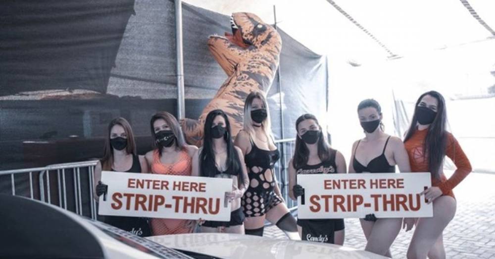 Strip club reopens with drive-thru offering punters socially distanced shows - dailystar.co.uk