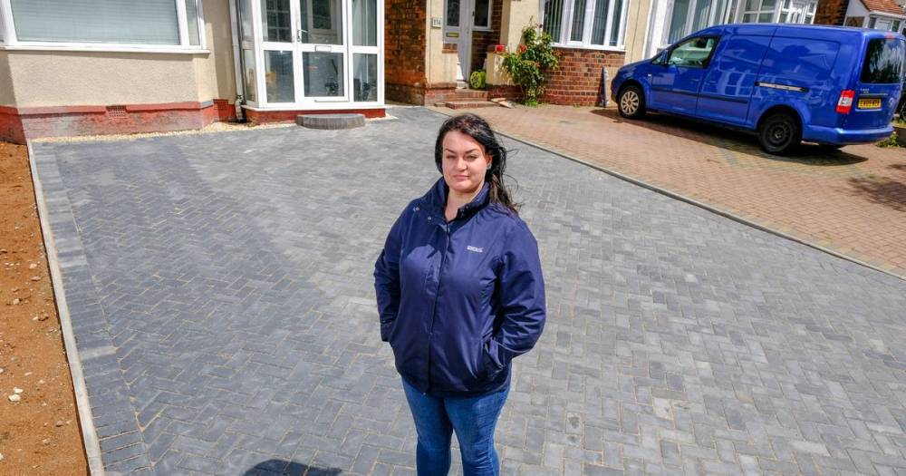 Kind builders save nurse's sinking driveway after 'other workmen did runner' - mirror.co.uk