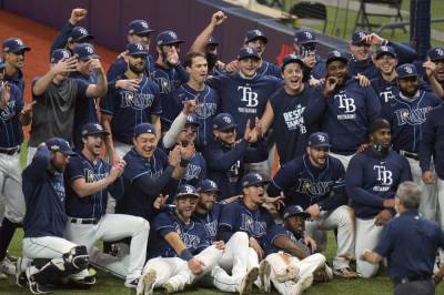 Tyler Glasnow - Mike Zunino - Randy Arozarena - Manuel Margot - Renfroe slam helps Rays sweep young Blue Jays in 1st round - clickorlando.com - New York - India - state Florida - county Bay - county Cleveland - city Tampa, county Bay - city Saint Petersburg, state Florida