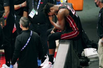 Adebayo, Dragic leave with injuries as Heat routed in Game 1 - clickorlando.com - Los Angeles - city Los Angeles