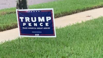 Donald Trump - Lake Mary - Lake Mary Police blame TikTok challenge for increase in Trump signs stolen - fox29.com