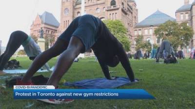 Katherine Ward - Fitness centers in Toronto rally to reopen gyms - globalnews.ca - city Ottawa - city Ontario