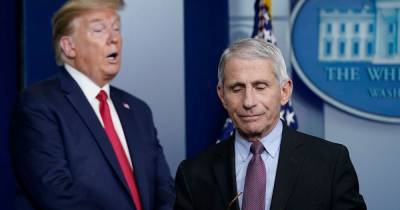 Donald Trump - Anthony Fauci - Donald Trump caught faking video to appear like Covid-19 chief backed him - mirror.co.uk