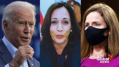 Donald Trump - Joe Biden - Kamala Harris - Amy Coney-Barrett - ‘Illegitimate committee process’: Biden, Harris target Trump Supreme Court nominee Amy Coney Barrett - globalnews.ca