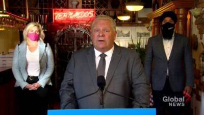 Doug Ford - Premier Ford - Coronavirus: Ontario Premier Ford says $300 million will be provided to assist businesses hit hard by COVID-19 restrictions - globalnews.ca