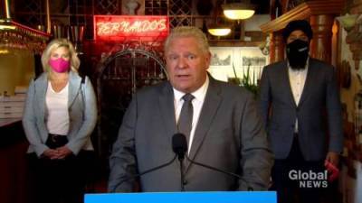 Doug Ford - Coronavirus: Ford urges Ontarians to support small restaurants - globalnews.ca