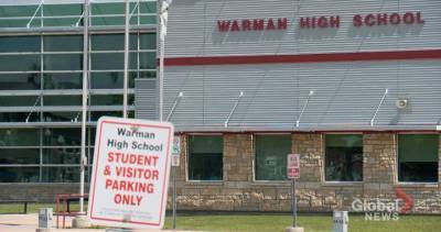 COVID-19 case reported at Warman High School - globalnews.ca - county Prairie