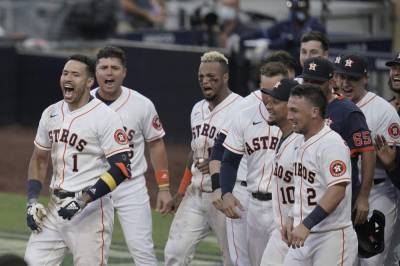 Dusty Baker - Carlos Correa - Luis Garcia - Correa hits walkoff homer to keep Astros alive in ALCS - clickorlando.com - county Bay - county San Diego - city Tampa, county Bay - city Houston