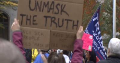 Anti-mask protesters descend on Vancouver for 2nd day of ‘mega freedom rally’ - globalnews.ca