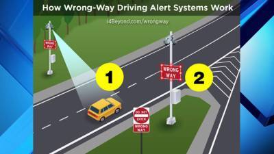 FDOT installing signs to alert drivers when wrong-way driver is on I-4 - clickorlando.com - state Florida - county Orange - county Seminole - county Volusia