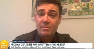 Andy Burnham - Andy Burnham warns of 'mental health crisis' as Greater Manchester faces government's noon deadline on Tier 3 restrictions - manchestereveningnews.co.uk - Britain - city Manchester