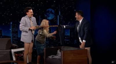 Sacha Baron Cohen - Jimmy Kimmel Gets A COVID Inspection From Borat - etcanada.com