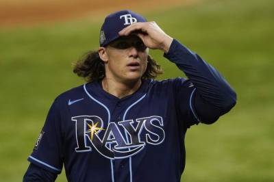 Kevin Cash - Glasnow wilts, can't stay with Kershaw as Rays drop Game 1 - clickorlando.com - Los Angeles - county Bay - state Texas - county Tyler - city Tampa, county Bay - county Arlington