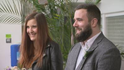 'What a crazy day!: Couple marry at Dublin Airport - rte.ie - Ireland - France - city Dublin