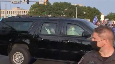 Donald Trump - President Trump briefly leaves hospital to wave to supporters outside - fox29.com - state Maryland