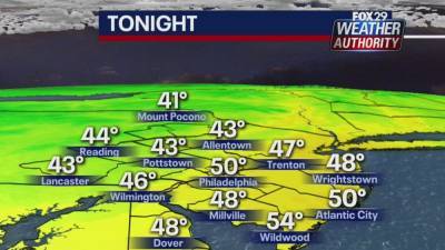 Kathy Orr - Weather Authority: Clearing and cool Monday night across the Delaware Valley - fox29.com - state Delaware - city Philadelphia