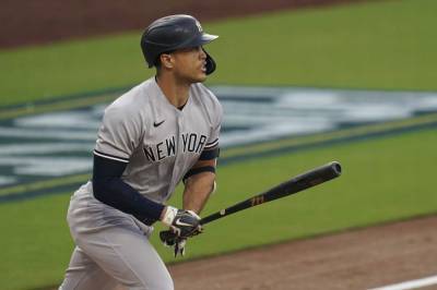 Giancarlo Stanton - LEADING OFF: Stanton's HR streak, Kershaw at home, Acuña hit - clickorlando.com - Los Angeles - county Bay - county Park - county Cleveland - county San Diego - city Tampa, county Bay