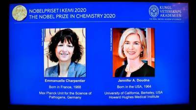 Nobel Prize for chemistry awarded to American, French women - fox29.com - Usa - France - Sweden - city Stockholm