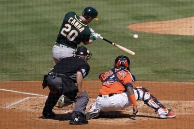 Marcus Semien - Sean Murphy - Pinder's HR helps rally A's past Astros 9-7, trail ALDS 2-1 - clickorlando.com - Los Angeles - city Houston - Chad - county Oakland