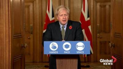 Boris Johnson - Coronavirus: UK PM Boris Johnson discusses Pfizer vaccine, says to ‘wait and see’ - globalnews.ca - Britain