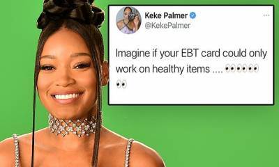 Kamala Harris - Keke Palmer faces backlash online after tweeting about using food stamps for 'healthy items only' - dailymail.co.uk