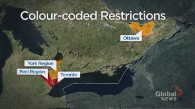 Kamil Karamali - Breaking down 4 colour-coded COVID-19 regions in Ontario - globalnews.ca - county Ontario