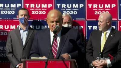 President Donald - Rudy Giuliani - U.S. election: Trump’s lawyer Giuliani alleges voter fraud in number of states - globalnews.ca - city Philadelphia