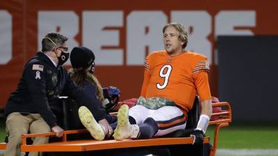 Nick Foles - Foles carted off with injury in Bears Monday night loss to Vikings - fox29.com - city Chicago, state Illinois - state Illinois - state Minnesota
