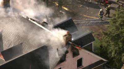 Firefighter hurt battling house fire in East Oak Lane - fox29.com - city Philadelphia