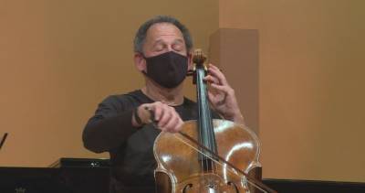 Montreal cellist who beat COVID-19 lends music to new artistic campaign promoting mask-wearing - globalnews.ca