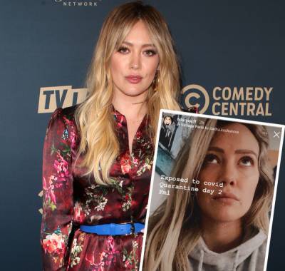 Hilary Duff - Matthew Koma - Pregnant Hilary Duff Reveals She's On 'Quarantine Day 2' After Being Exposed To COVID-19 - perezhilton.com - city New York